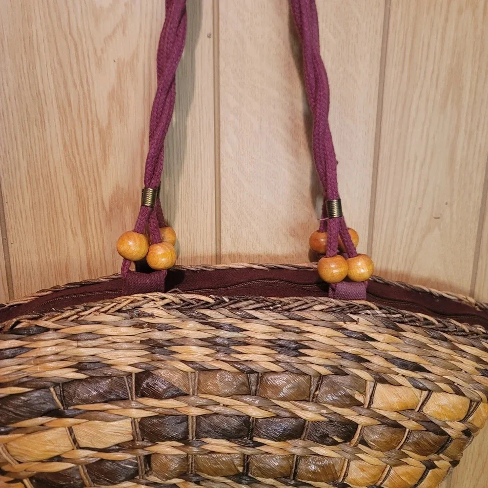 Straw Beach Bag - Picture 5 of 12